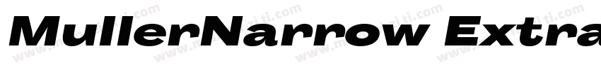MullerNarrow ExtraBo字体转换